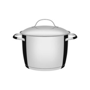 Olla alta Allegra de acero inoxidable con fondo triple de 24 cm y 7,5 L