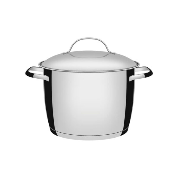 Olla alta Allegra de acero inoxidable con fondo triple de 24 cm y 7,5 L