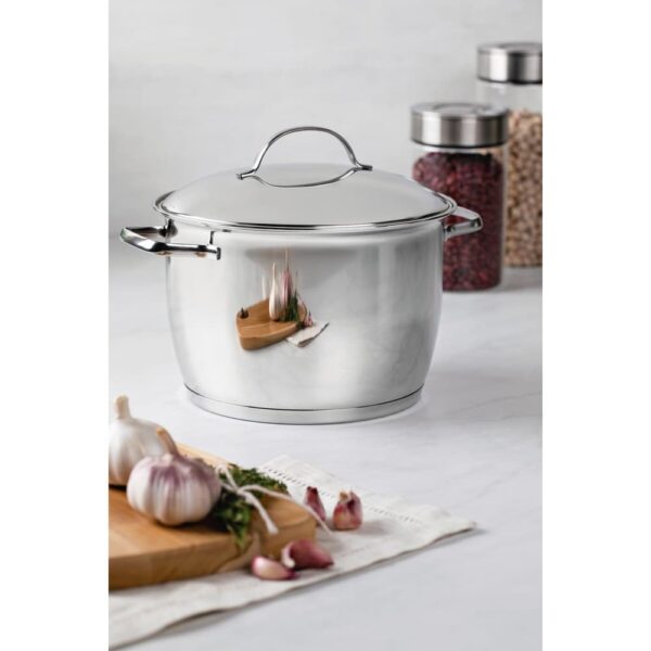 Olla alta Allegra de acero inoxidable con fondo triple de  22 cm 5,5 L - Imagen 4