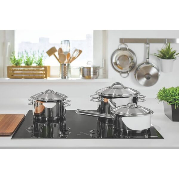 Olla Solar de acero inoxidable fondo triple con tapa y mango 16 cm 1,4 L - Imagen 5