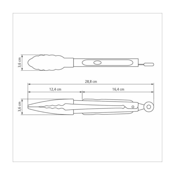 Pinza Multiuso Moldê de Silicona y Acero Inoxidable 29cm - Imagen 6