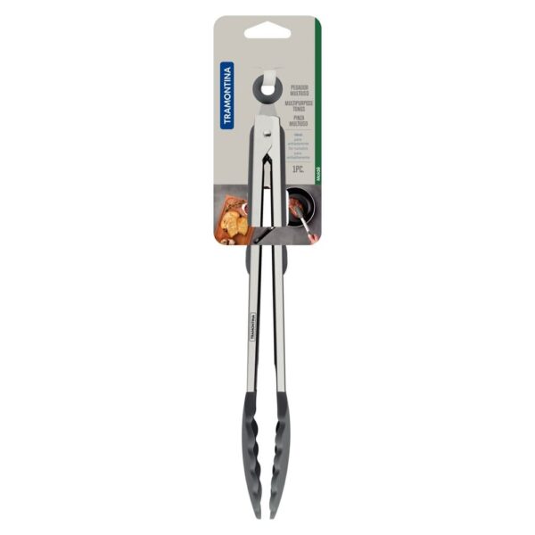 Pinza Multiuso Moldê de Silicona y Acero Inoxidable 35cm - Imagen 3