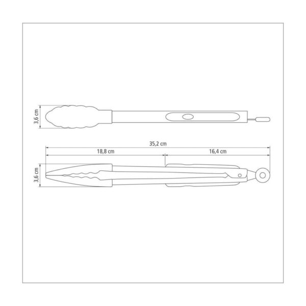 Pinza Multiuso Moldê de Silicona y Acero Inoxidable 35cm - Imagen 6