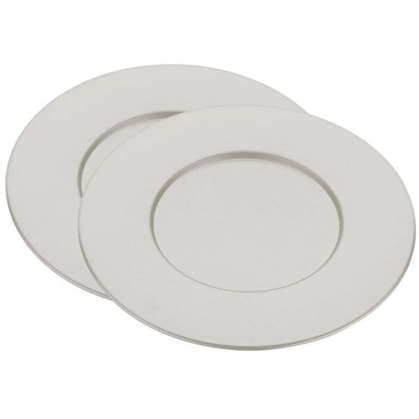 Juego sousplat blanco 2 piezas