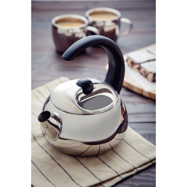 Tetera de Acero Inoxidable Mango Negro 15 cm 1,3 L - Imagen 3
