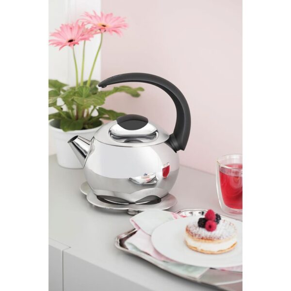 Tetera de Acero Inoxidable Mango Negro 18 cm 2,2 L - Imagen 3