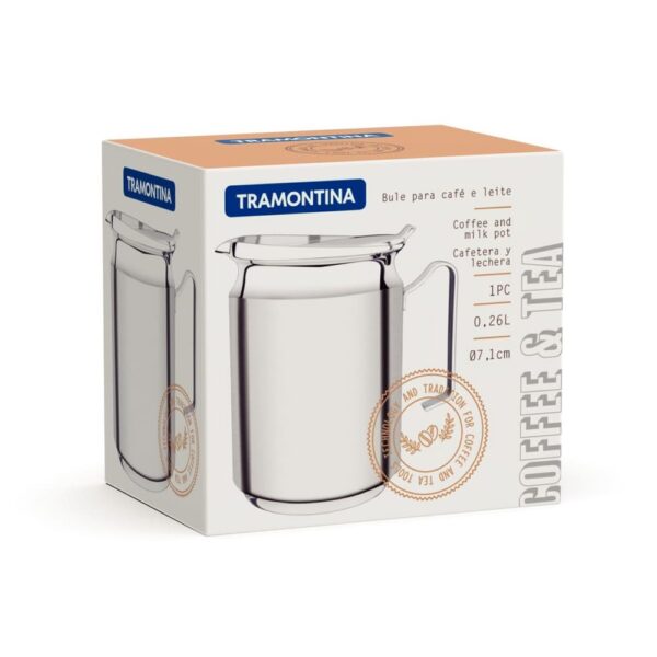 Tetera de acero Inoxidable para Café y Leche 12,6 cm 1,82 L - Imagen 3
