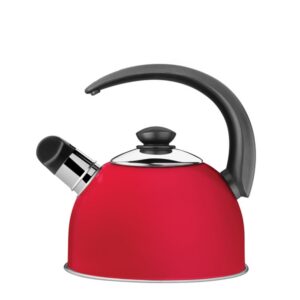 Tetera Silbadora de acero inoxidable Rojo 2.1 L