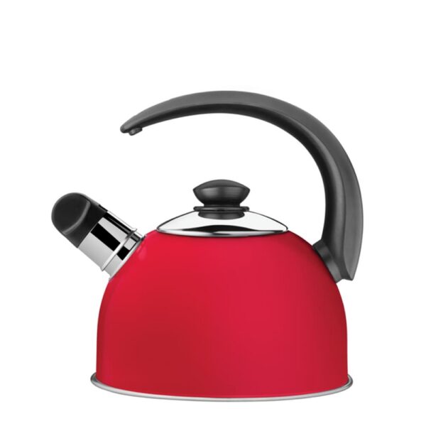 Tetera Silbadora de acero inoxidable Rojo 2.1 L