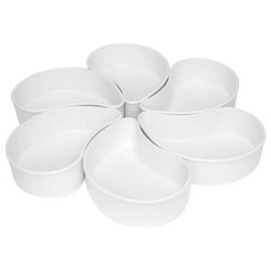 Juego de Appetizer Flower White 6 Piezas