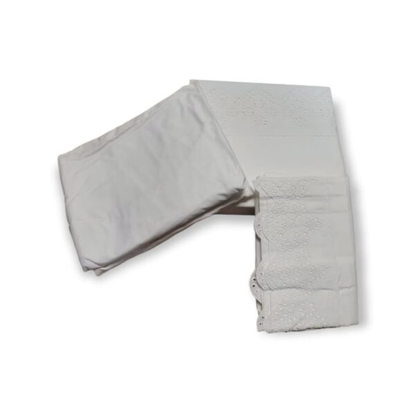 Juego de Sábanas Bordado Camile Blanco 3 Plazas - Imagen 2