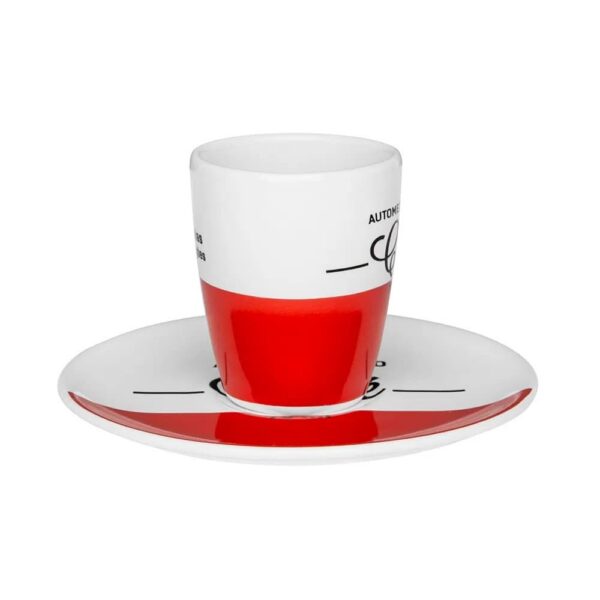 Juego de 6 Tazas Expresso Pequeñas 75ml con Platillo - Imagen 4