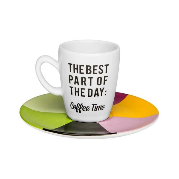 Juego de 6 Tazas Expresso Pequeñas 75ml con Platillo - Imagen 3