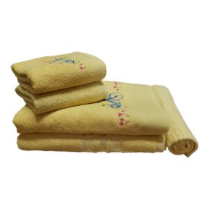 Juego de Toallas de Baño Bordada Isabelle 5 Piezas - Diseños Surtidos