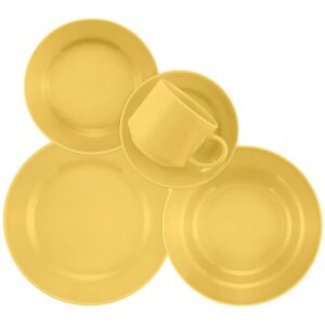 Juego de Vajillas Donna Amarelo de 30 Piezas