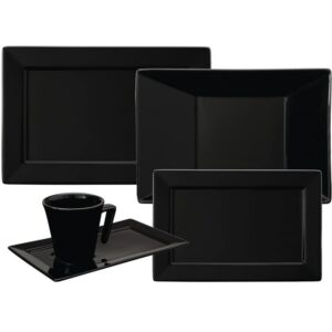 Juego de Vajillas Plateau Black de 30 Piezas