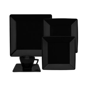 Juego de Vajillas Quartier Black de 30 Piezas