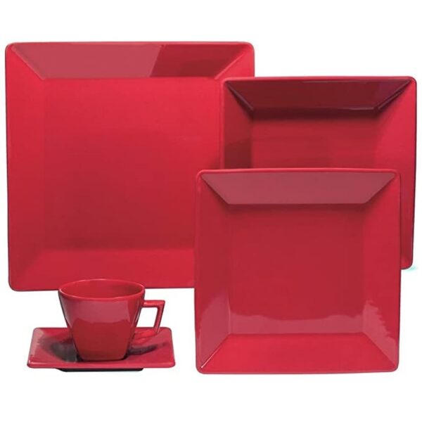Juego de Vajillas Quartier Red de 30 Piezas