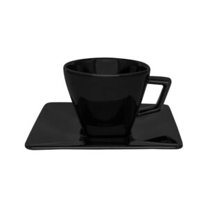 Taza de Té con Platillo Quartier Black 200 ml