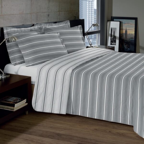 Cubrecama Casal Vicenza diseño Nancy Gris 3 piezas