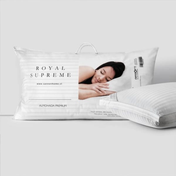 Almohada Relleno Microfibra 300 Hilos DE COSTADO 50x90 cm - Imagen 2