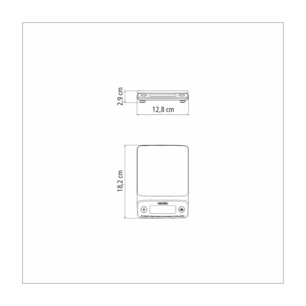 Balanza digital de alta precisión para Cocina Adatto con base de acero inoxidable - Imagen 6