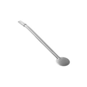Bombilla para Mate Ilex en Acero Inoxidable Liso con Rosca 23 cm