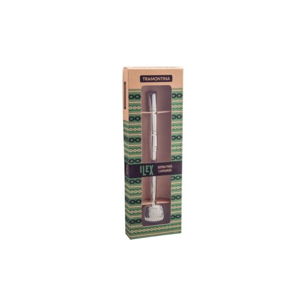 Bombilla para Mate Ilex en Acero Inoxidable con Rosca 23 cm - Imagen 2
