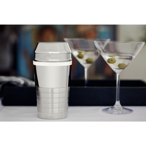 Coctelera para Bebidas Millenium de acero inoxidable con detalles mate 680 ml - Imagen 5