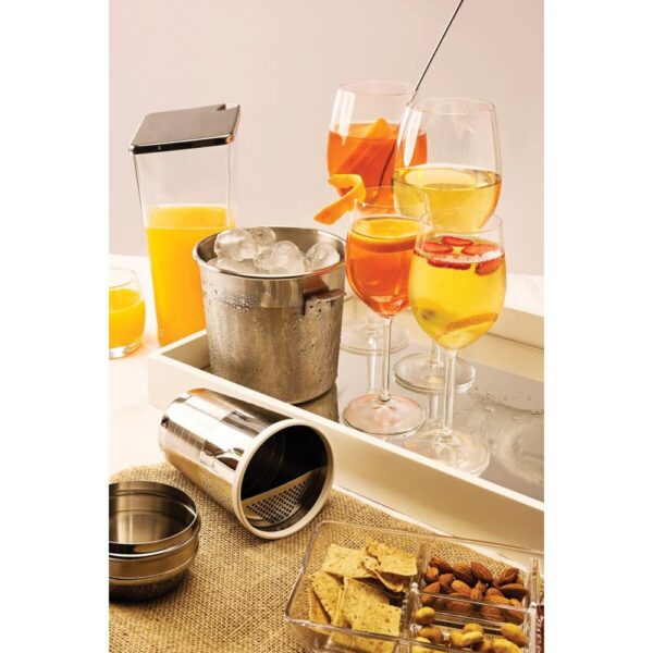 Coctelera para Bebidas Millenium de acero inoxidable con detalles mate 680 ml - Imagen 6