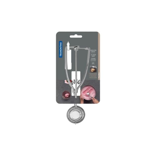 Cuchara para helado Marffim de acero inoxidable con extractor - Imagen 2
