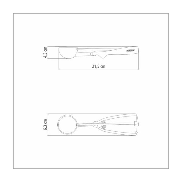 Cuchara para helado Marffim de acero inoxidable con extractor - Imagen 5