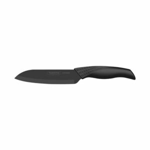 Cuchillo Cocinero Accurato de cerámica con mango revestido de goma y vaina de polipropileno 6"