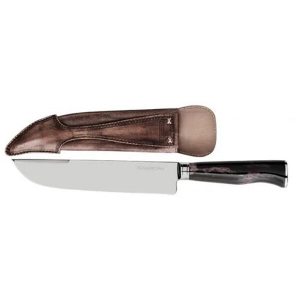 Cuchillo con vaina de cuero Tropeira 7"
