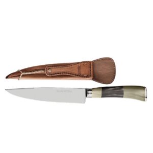 Cuchillo con vaina de cuero Tropeira 6"