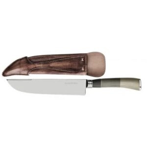 Cuchillo con vaina de cuero Tropeira 7"
