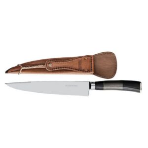 Cuchillo con vaina de cuero Tropeira 8"