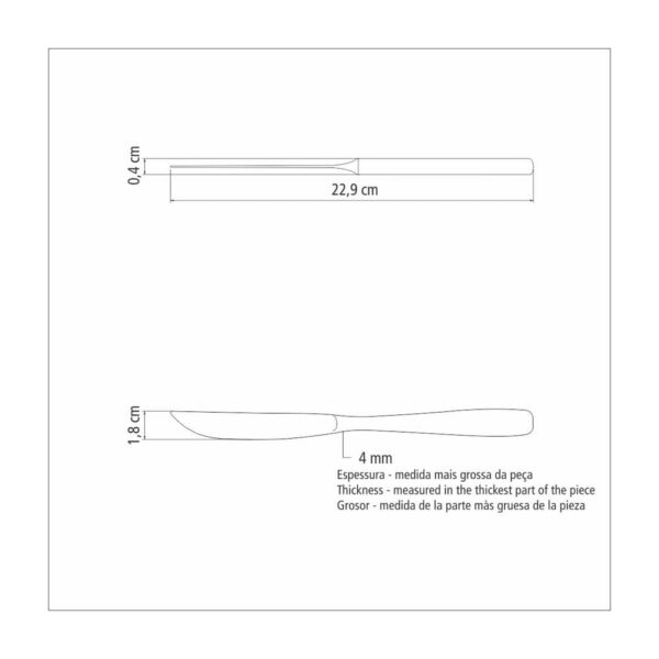 Cuchillo para asado Cosmos de acero inoxidable 12 Piezas - Imagen 3