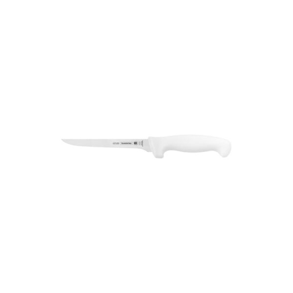 Cuchillo para Deshuesar Profesional con Hoja de Acero Inoxidable y Mango de Polipropileno Blanco 6"