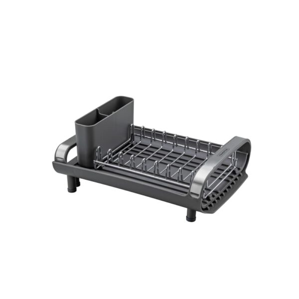 Escurridor de platos con Secador y Portacubiertos Compacto Grafito