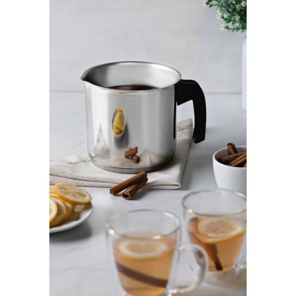 Hervidor Allegra de acero inoxidable con fondo triple y mango de baquelita de 14 cm y 2 l - Imagen 4