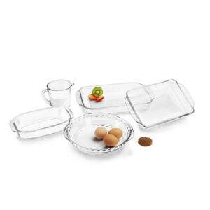 Juego para hornear de vidrio 5 Piezas