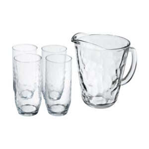 Juego de Jarra y Vasos de vidrio Alaska 5 Piezas