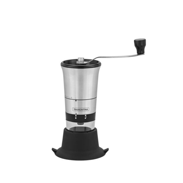 Molinillo para café Realce de acero inoxidable con cuerpo de acrílico con molino de cerámica