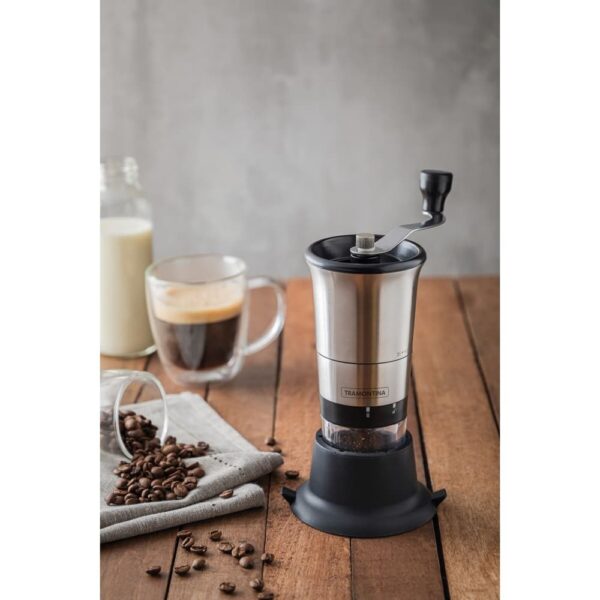 Molinillo para café Realce de acero inoxidable con cuerpo de acrílico con molino de cerámica - Imagen 6