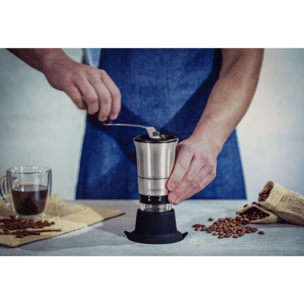 Molinillo para café Realce de acero inoxidable con cuerpo de acrílico con molino de cerámica - Imagen 7