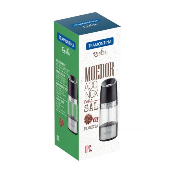 Molinillo para sal y pimienta Realce de acero inoxidable y acrílico - Imagen 6