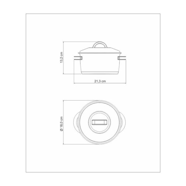 Olla Honda Solar de acero inoxidable fondo triple con tapa y asas 16 cm 1,8 L - Imagen 11