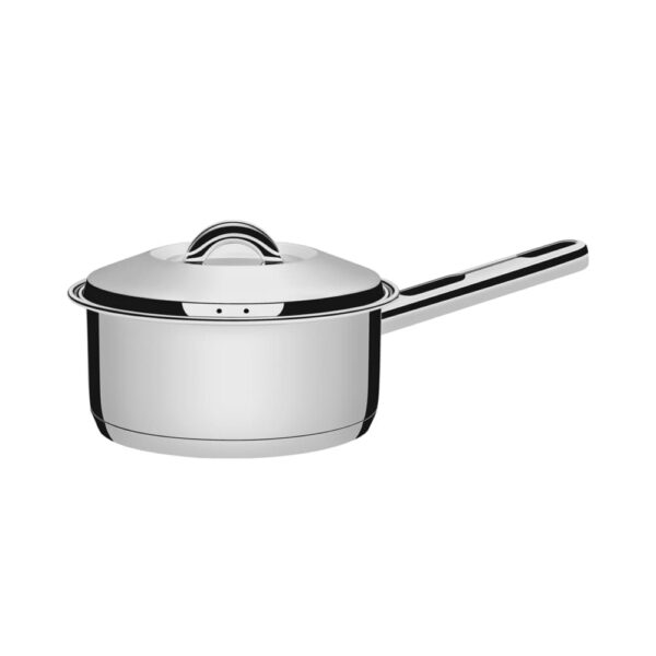 Olla Solar de acero inoxidable fondo triple con tapa y mango 24 cm 4,7 L