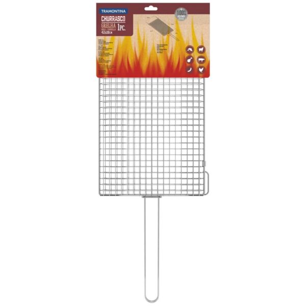 Parrila para Asado en Acero Inoxidable 76 x 28,6 cm - Imagen 4